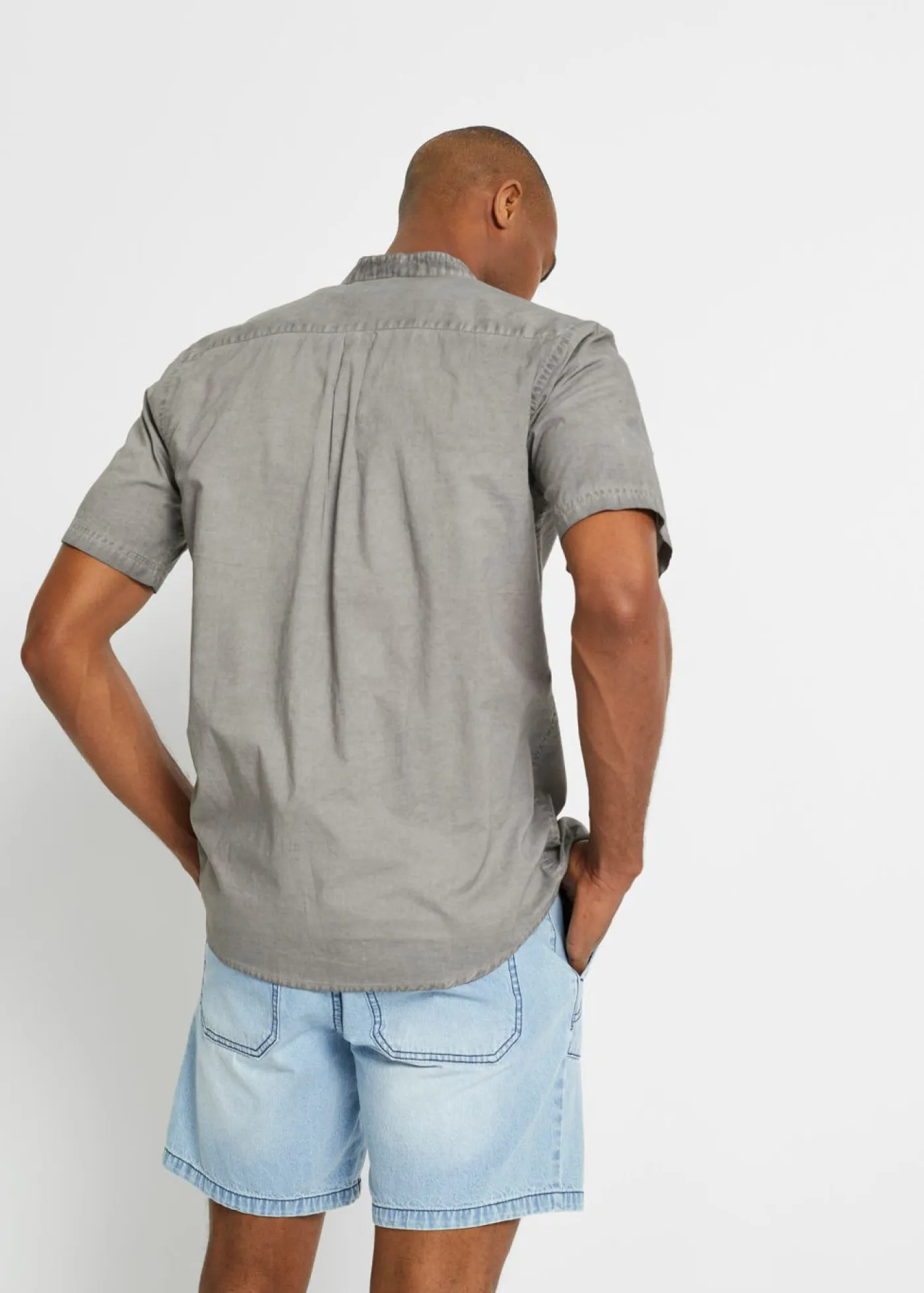 Hombre bonprix bonprix Camisa de manga corta con aspecto lavado