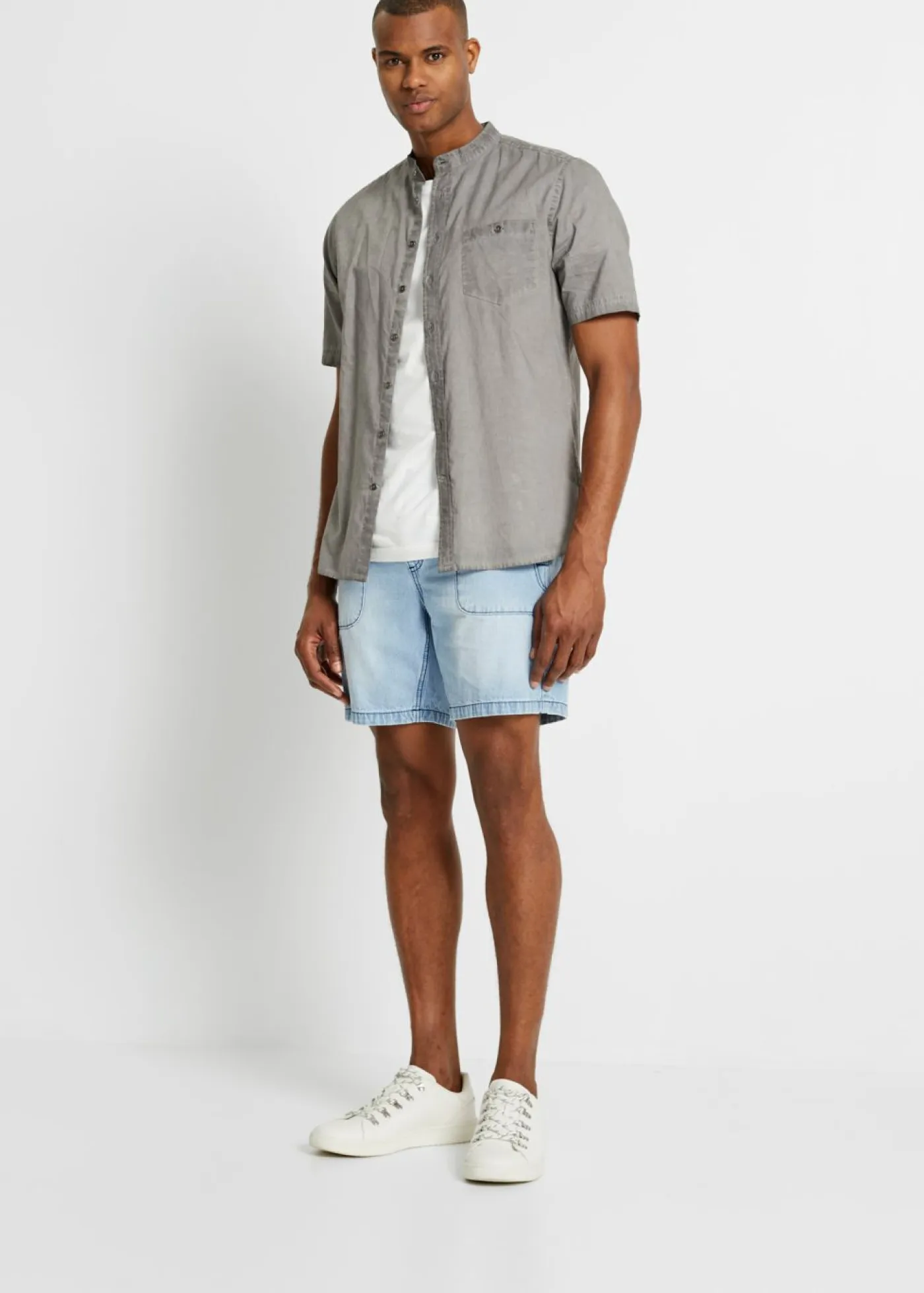 Hombre bonprix bonprix Camisa de manga corta con aspecto lavado