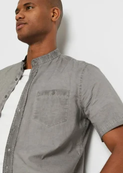 Hombre bonprix bonprix Camisa de manga corta con aspecto lavado