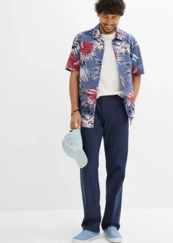 Hombre bonprix bonprix Camisa de manga corta de algodón puro