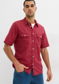 Hombre bonprix bonprix Camisa de manga corta de algodón puro