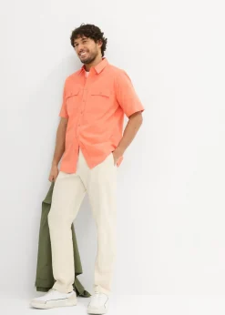 Hombre bonprix bonprix Camisa de manga corta de algodón puro