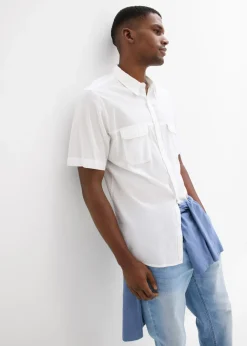 Hombre bonprix bonprix Camisa de manga corta de algodón puro