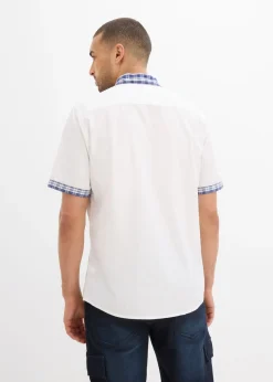 Hombre bonprix bonprix Camisa de manga corta de algodón puro