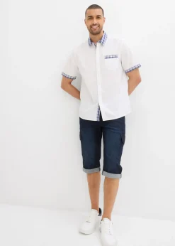 Hombre bonprix bonprix Camisa de manga corta de algodón puro