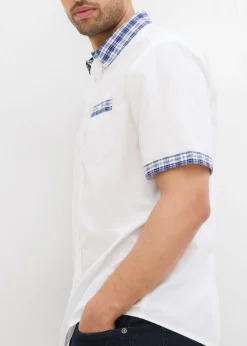 Hombre bonprix bonprix Camisa de manga corta de algodón puro