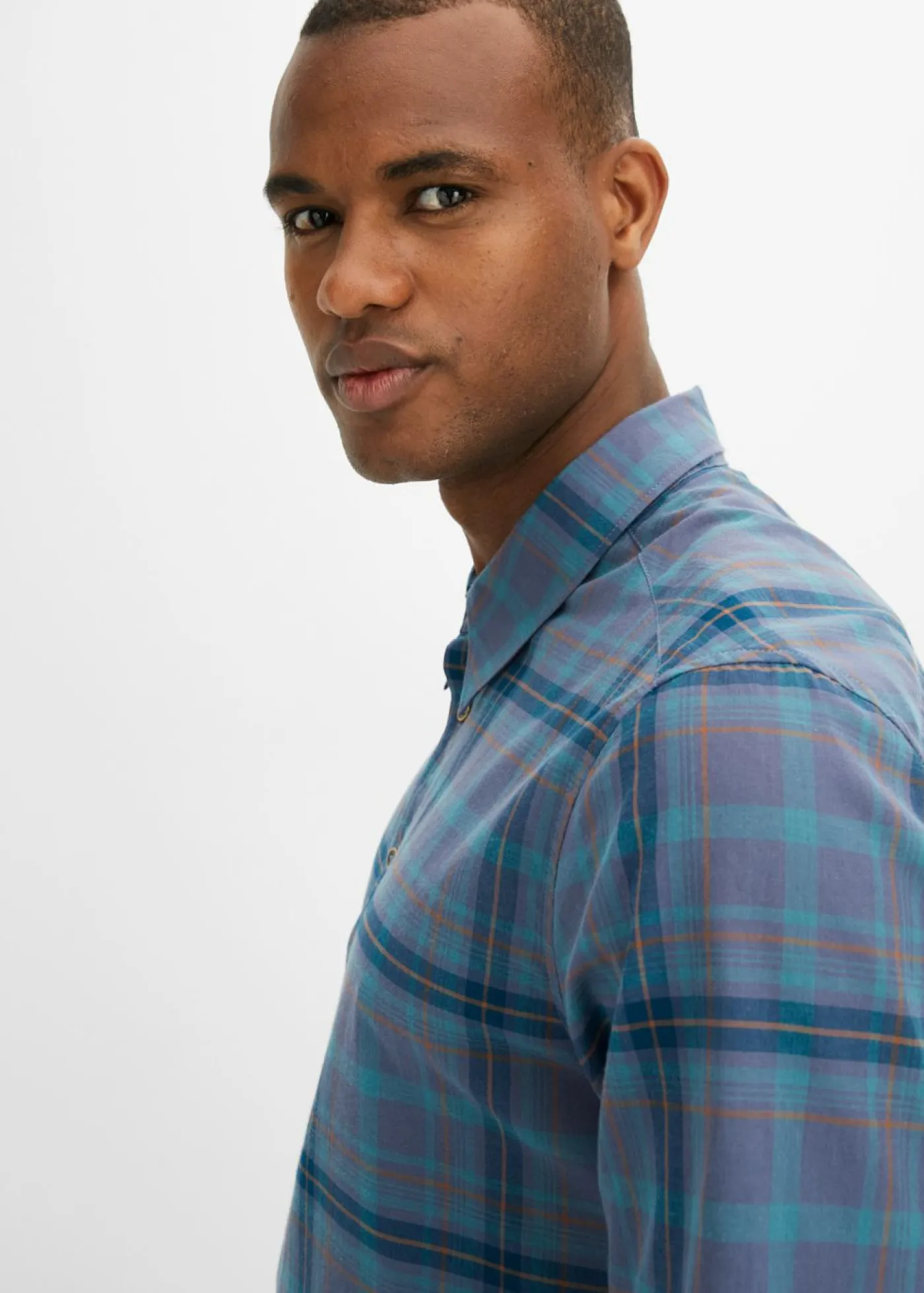 Hombre bonprix bonprix Camisa de manga corta de algodón puro