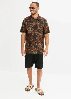 Hombre bonprix bonprix Camisa de manga corta de viscosa