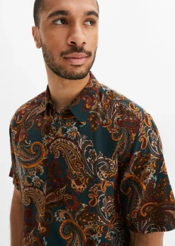 Hombre bonprix bonprix Camisa de manga corta de viscosa