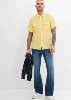 Hombre bonprix bonprix Camisa de manga corta de algodón puro