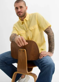 Hombre bonprix bonprix Camisa de manga corta de algodón puro