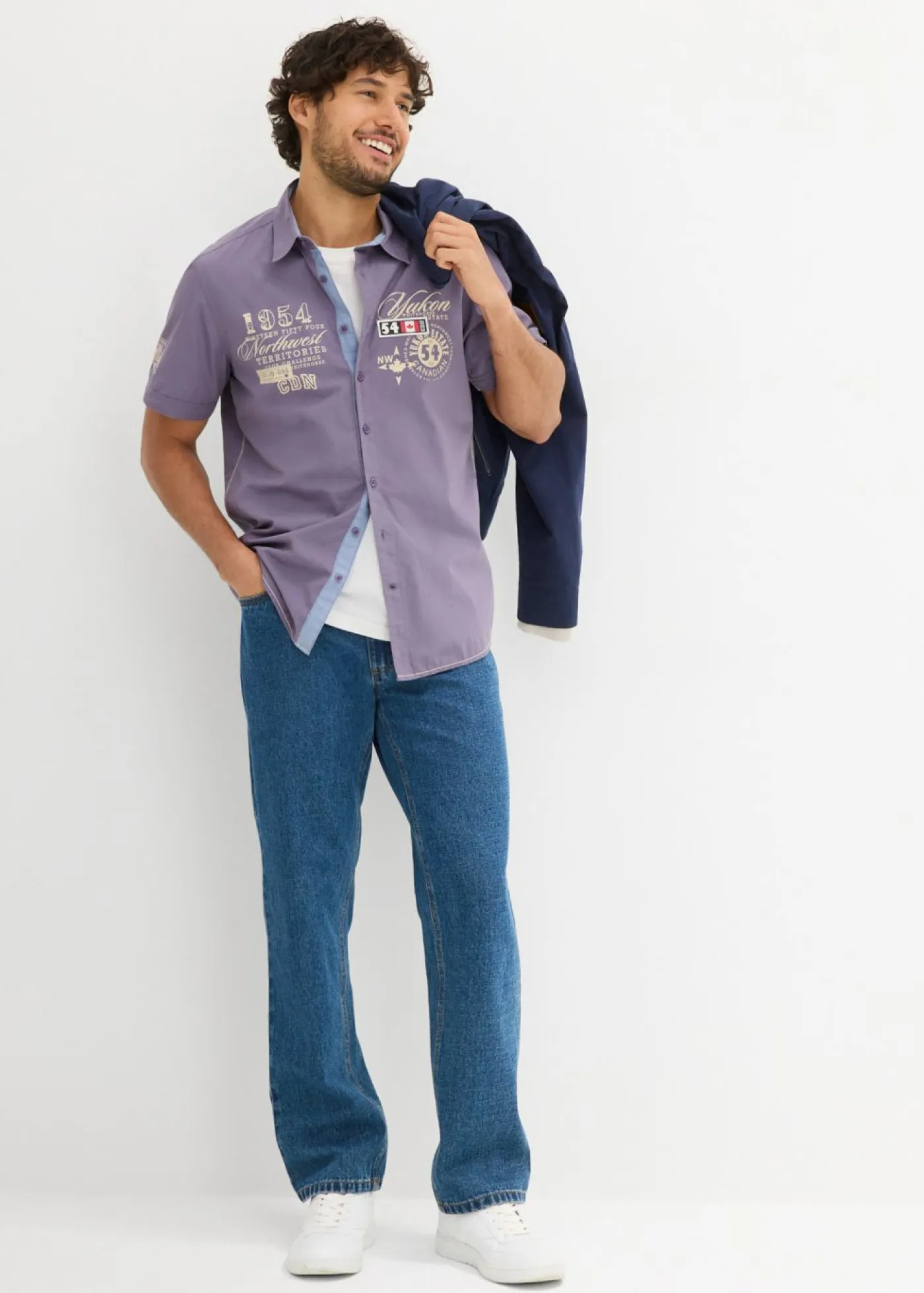 Hombre bonprix bonprix Camisa de manga corta, slim fit