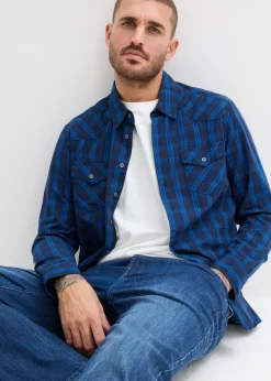 Hombre bonprix bonprix Camisa de manga larga de algodón puro