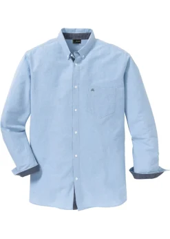 Hombre bonprix bonprix Camisa de manga larga tipo Oxford de algodón puro