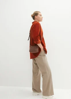 Mujer bonprix bonprix Camisa de pana con abertura lateral