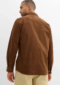 Hombre bonprix bonprix Camisa de pana elástica con algodón