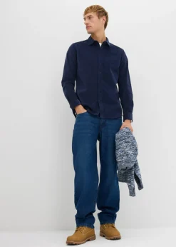 Hombre bonprix bonprix Camisa de pana elástica y suave de algodón orgánico