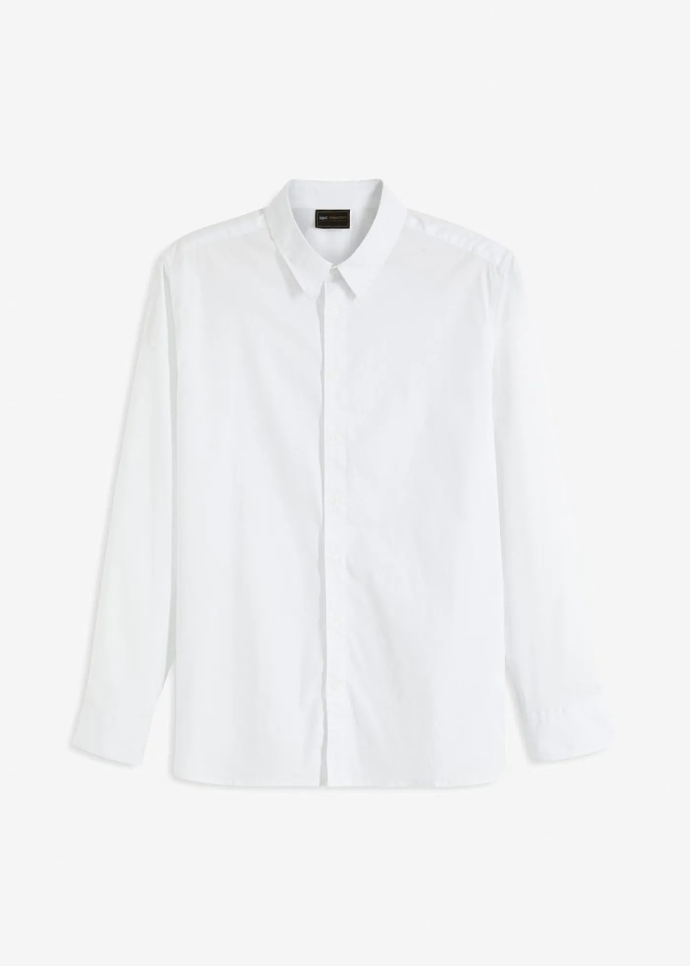 bonprix bonprix Camisas>Camisa formal con elástico y corte regular Blanco
