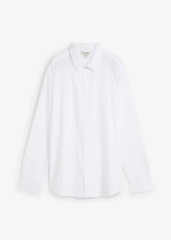 bonprix bonprix Camisas>Camisa formal de algodón puro con corte regular que no requiere planchado Blanco