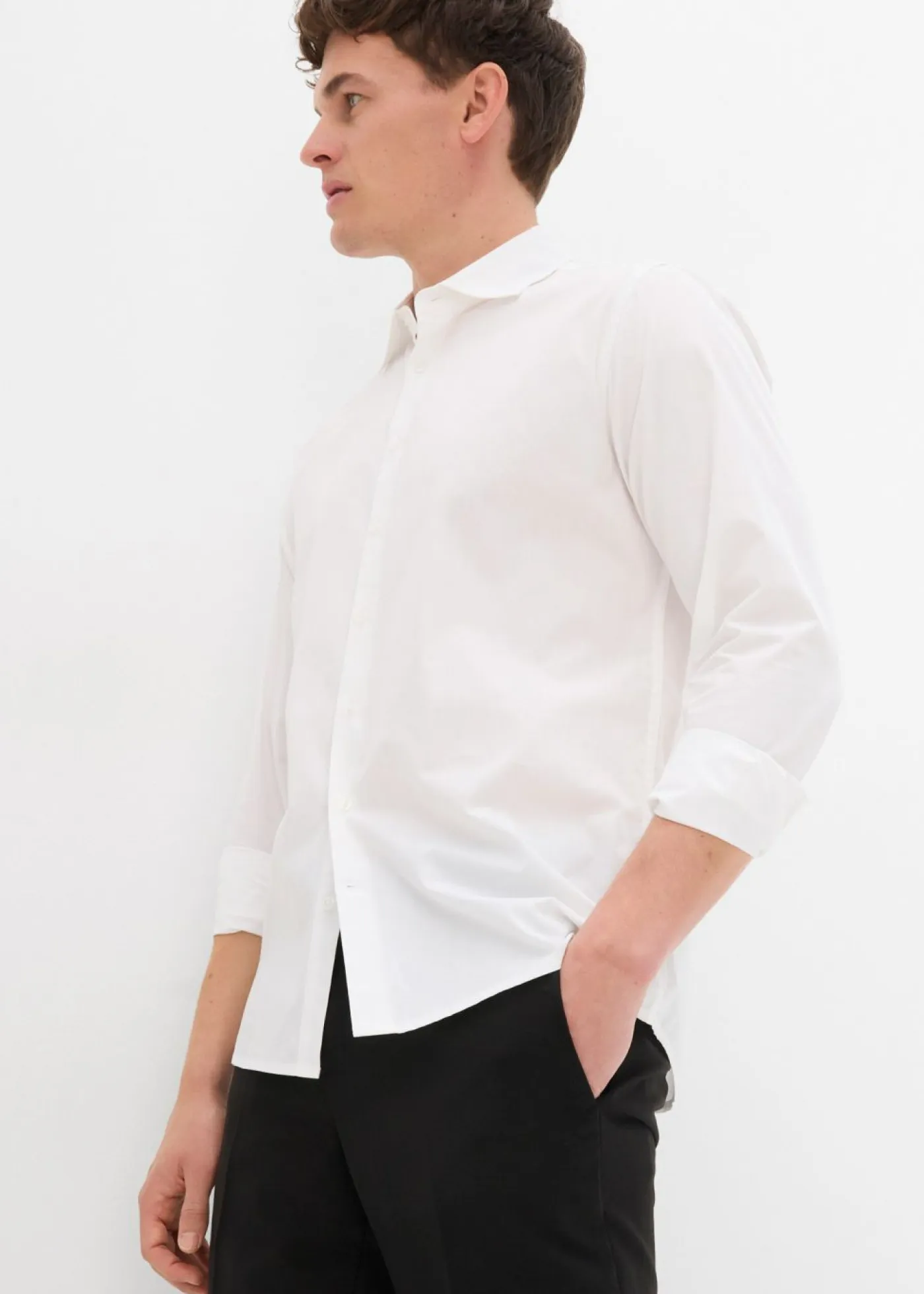 Hombre bonprix bonprix Camisa formal de algodón puro con corte regular