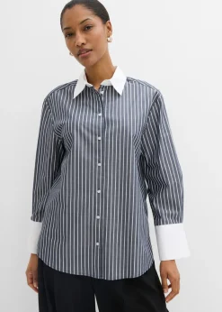 Mujer bonprix bonprix Camisa holgada de algodón puro