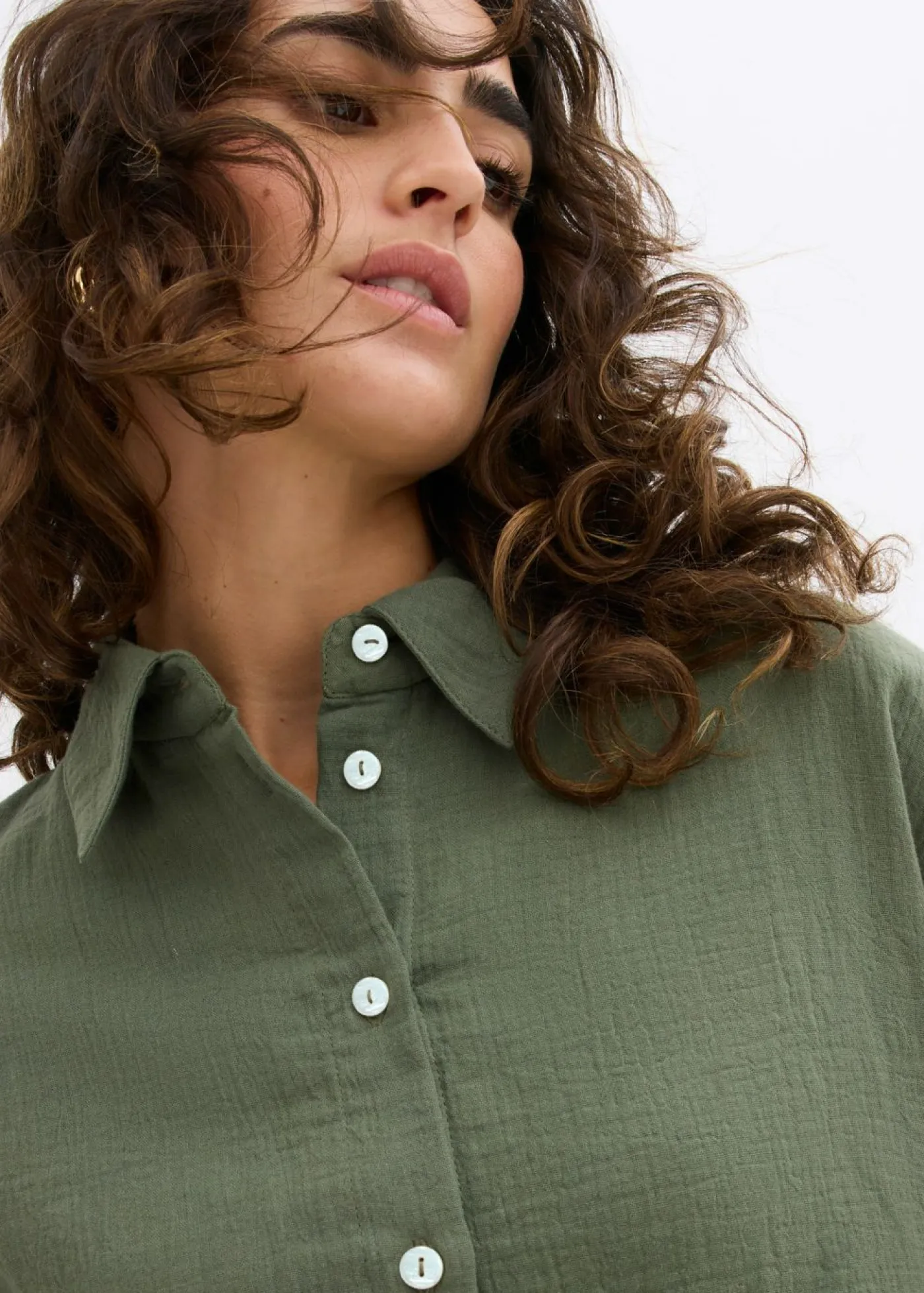 Mujer bonprix bonprix Camisa holgada de muselina ligera