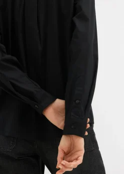 Mujer bonprix bonprix Camisa oversize con bolsillo en contraste