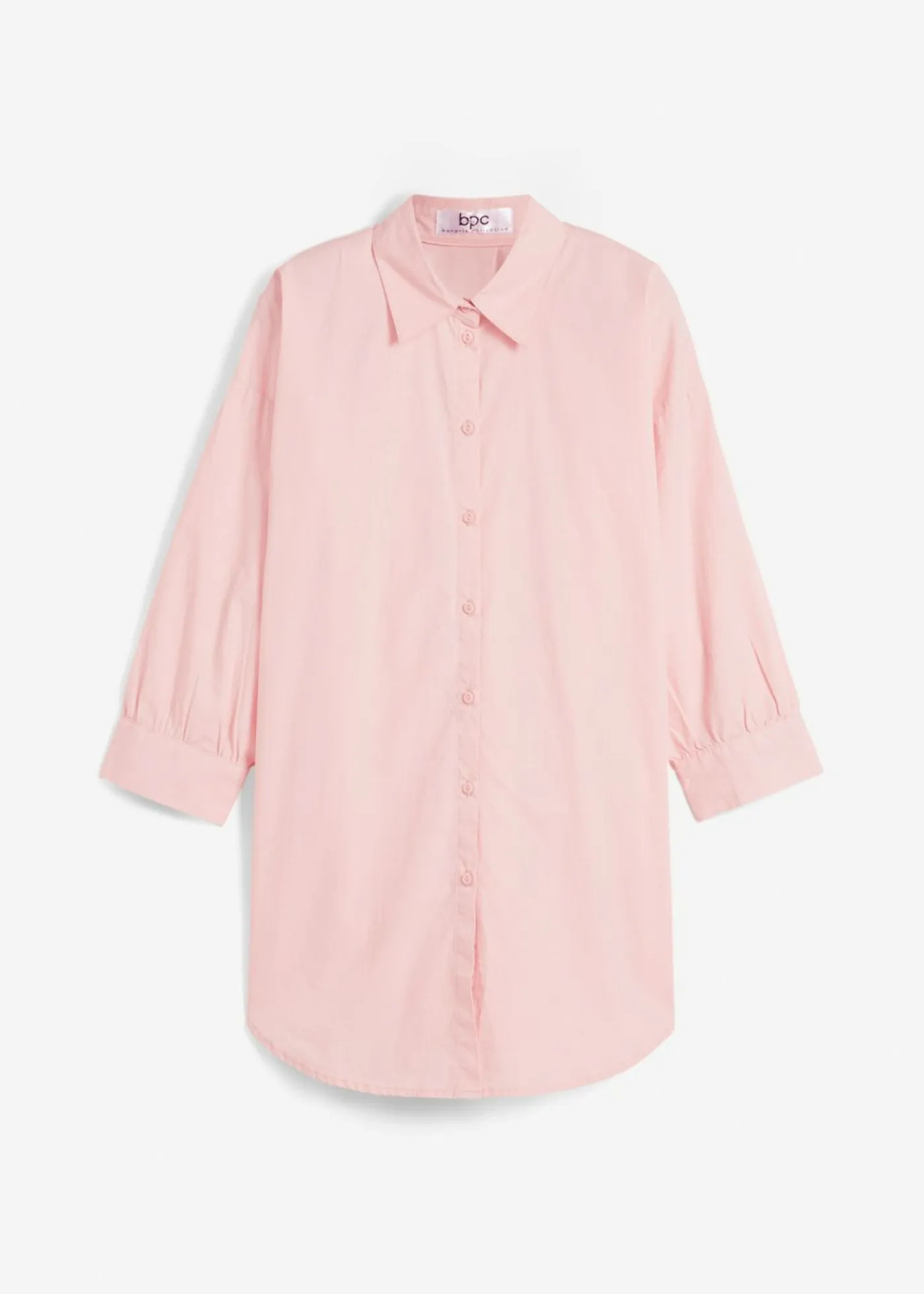 Mujer bonprix bonprix Camisa oversize de algodón con mangas 3/4