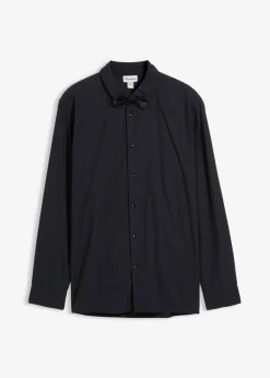bonprix bonprix Trajes|Camisas>Camisa y pajarita (2 piezas) Negro