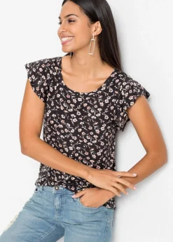 bonprix bonprix Camisetas>Camiseta Negro de flores