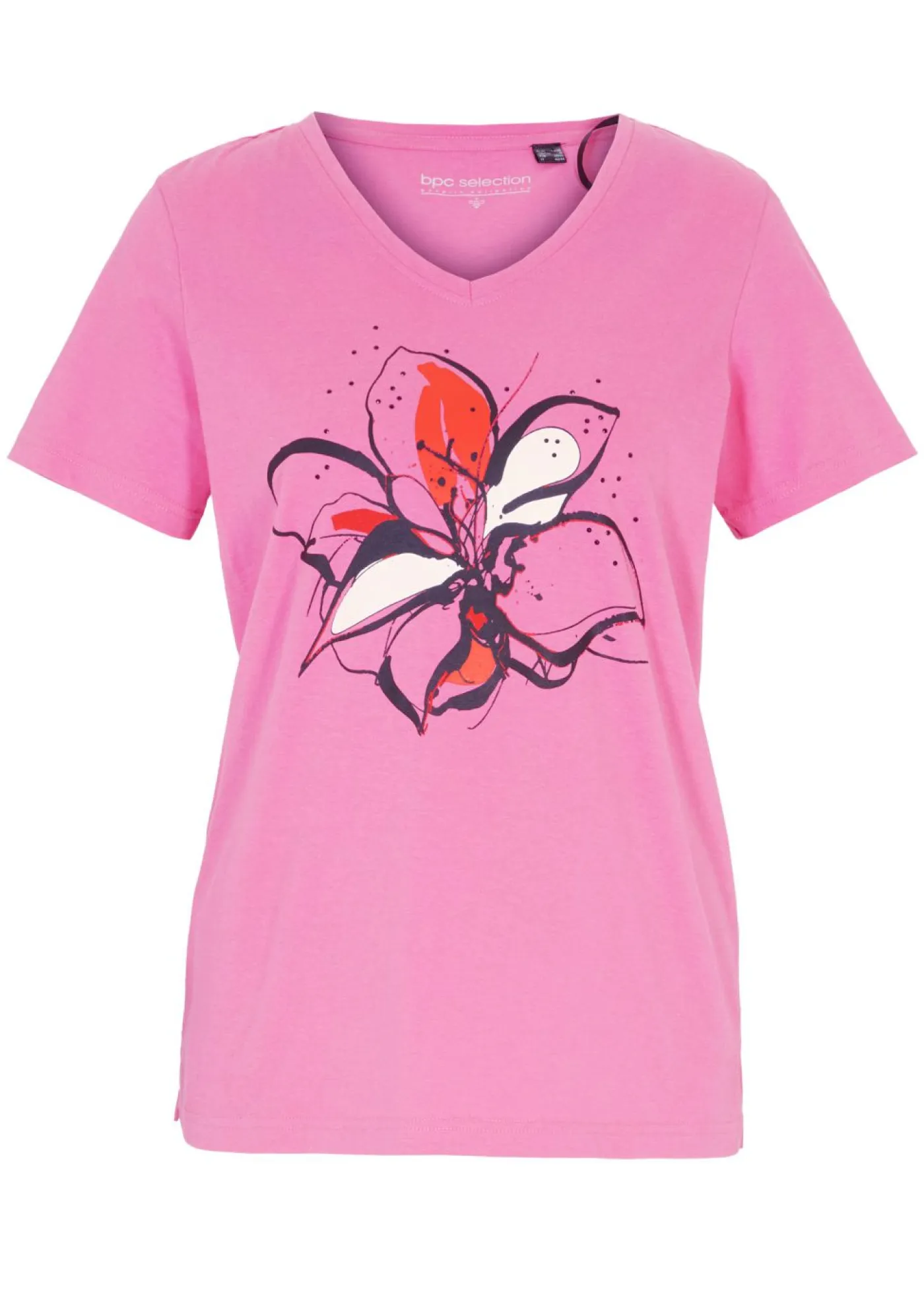bonprix bonprix Camisetas>Camiseta Fucsia claro estampado