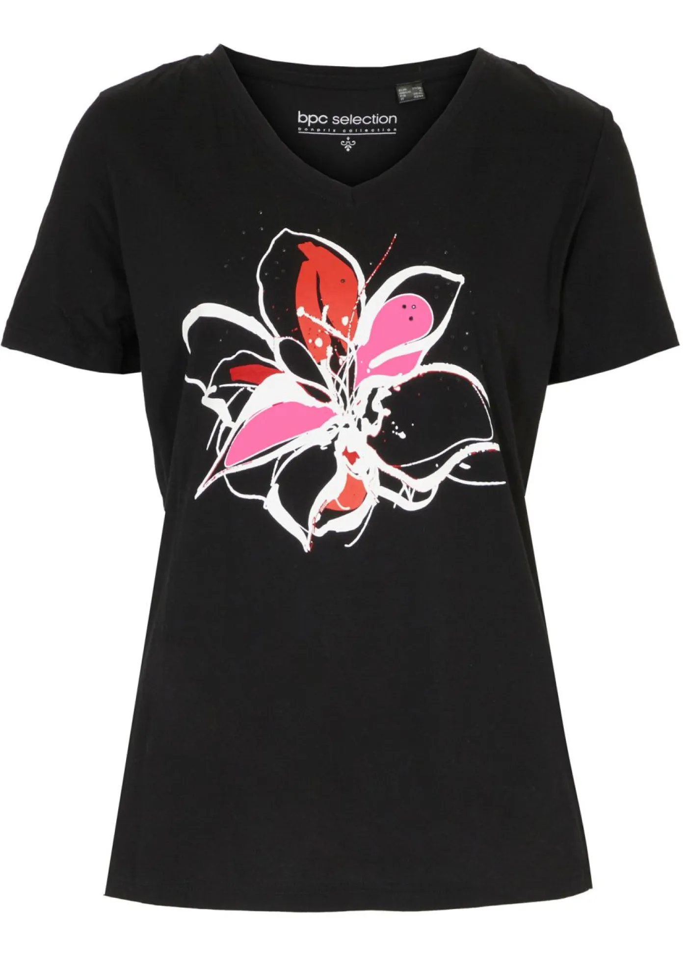 bonprix bonprix Camisetas>Camiseta Negro estampado