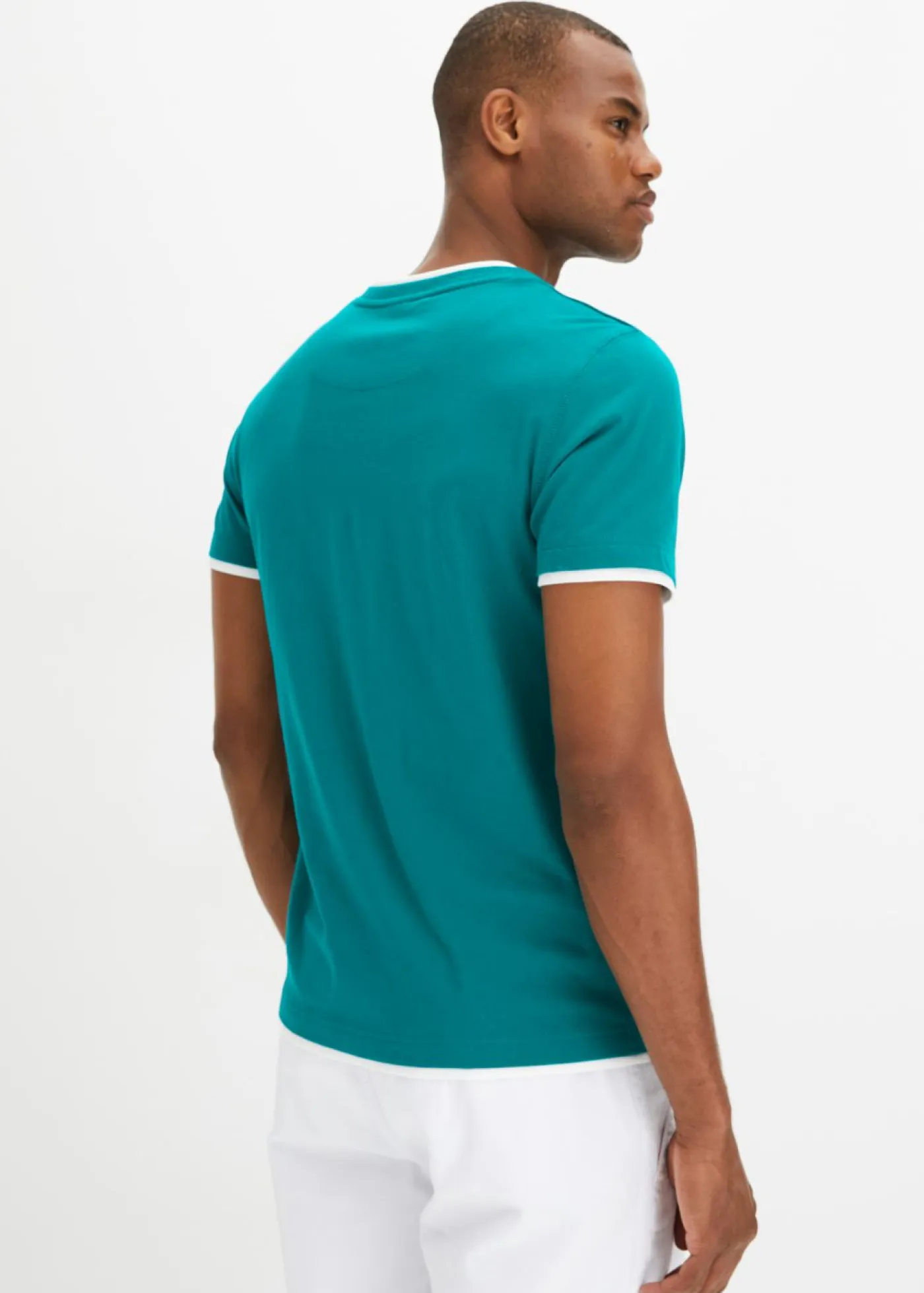 Hombre bonprix bonprix Camiseta 2 en 1 de manga corta (2 unidades)