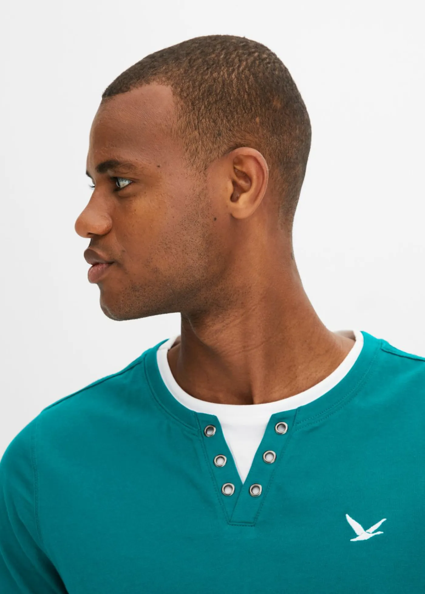 Hombre bonprix bonprix Camiseta 2 en 1 de manga corta (2 unidades)