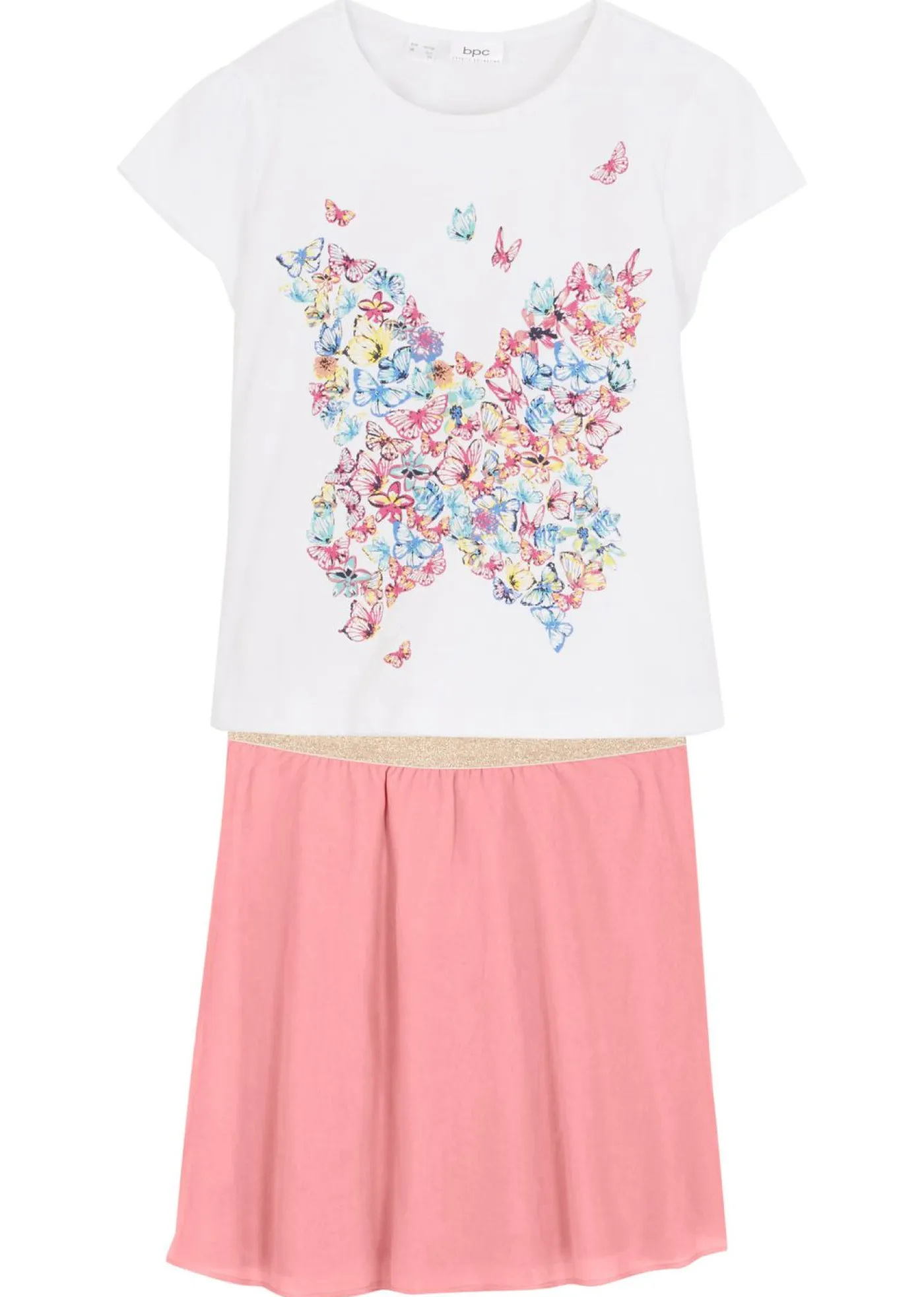 Niños bonprix bonprix Camiseta + falda (conjunto de 2 piezas)