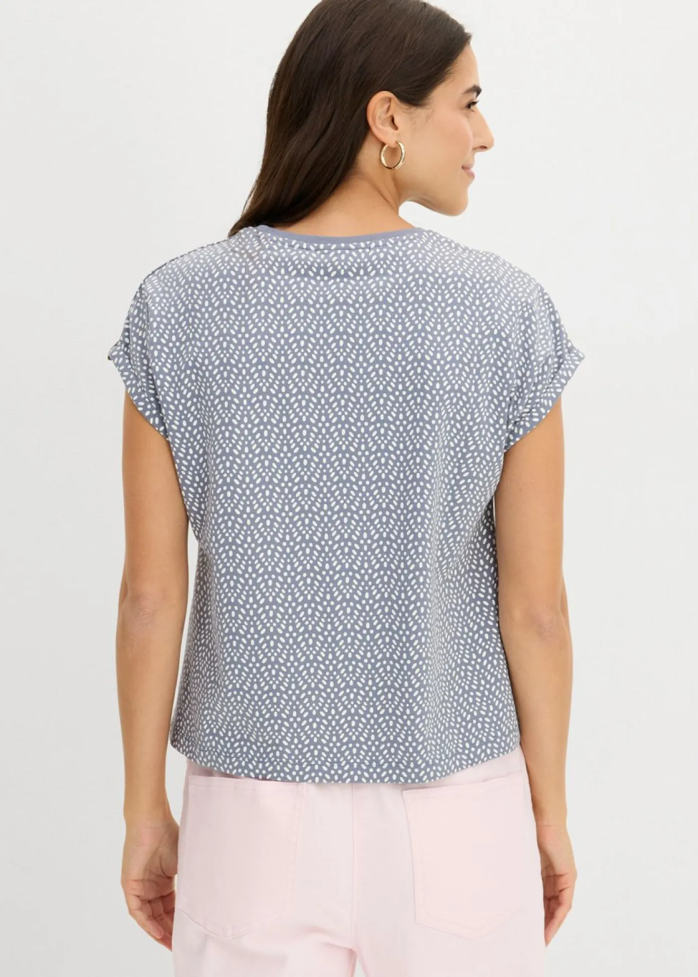 bonprix bonprix Camisetas>Camiseta (2 unidades) azul ahumado/amarillo pastel