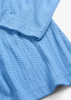 bonprix bonprix Básicos|Camisetas>Camiseta acanalada de manga larga azul provenzal