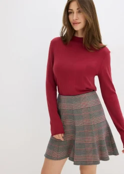 Mujer bonprix bonprix Camiseta ajustada de canalé