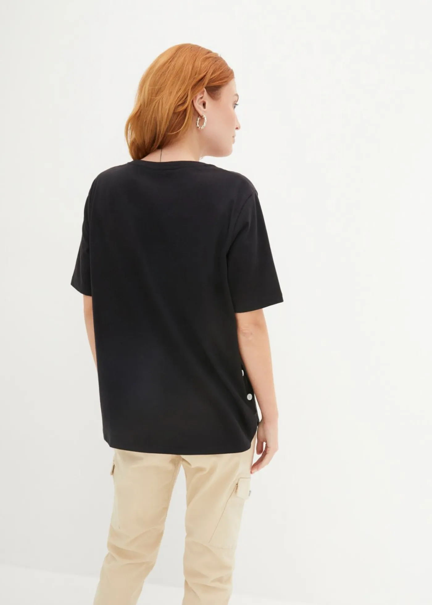 Mujer bonprix bonprix Camiseta ancha de algodón orgánico