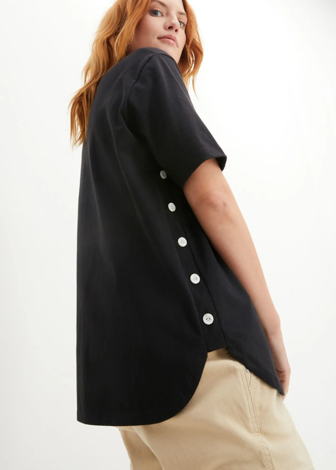 Mujer bonprix bonprix Camiseta ancha de algodón orgánico