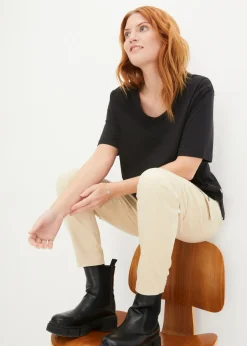 Mujer bonprix bonprix Camiseta ancha de algodón orgánico