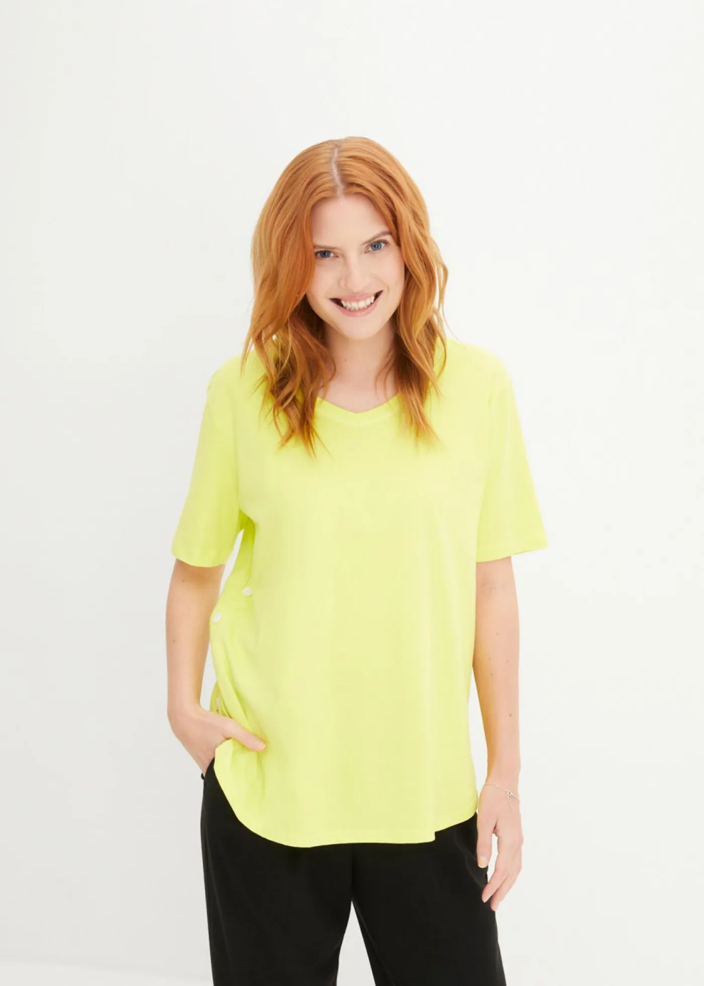 Mujer bonprix bonprix Camiseta ancha de algodón orgánico