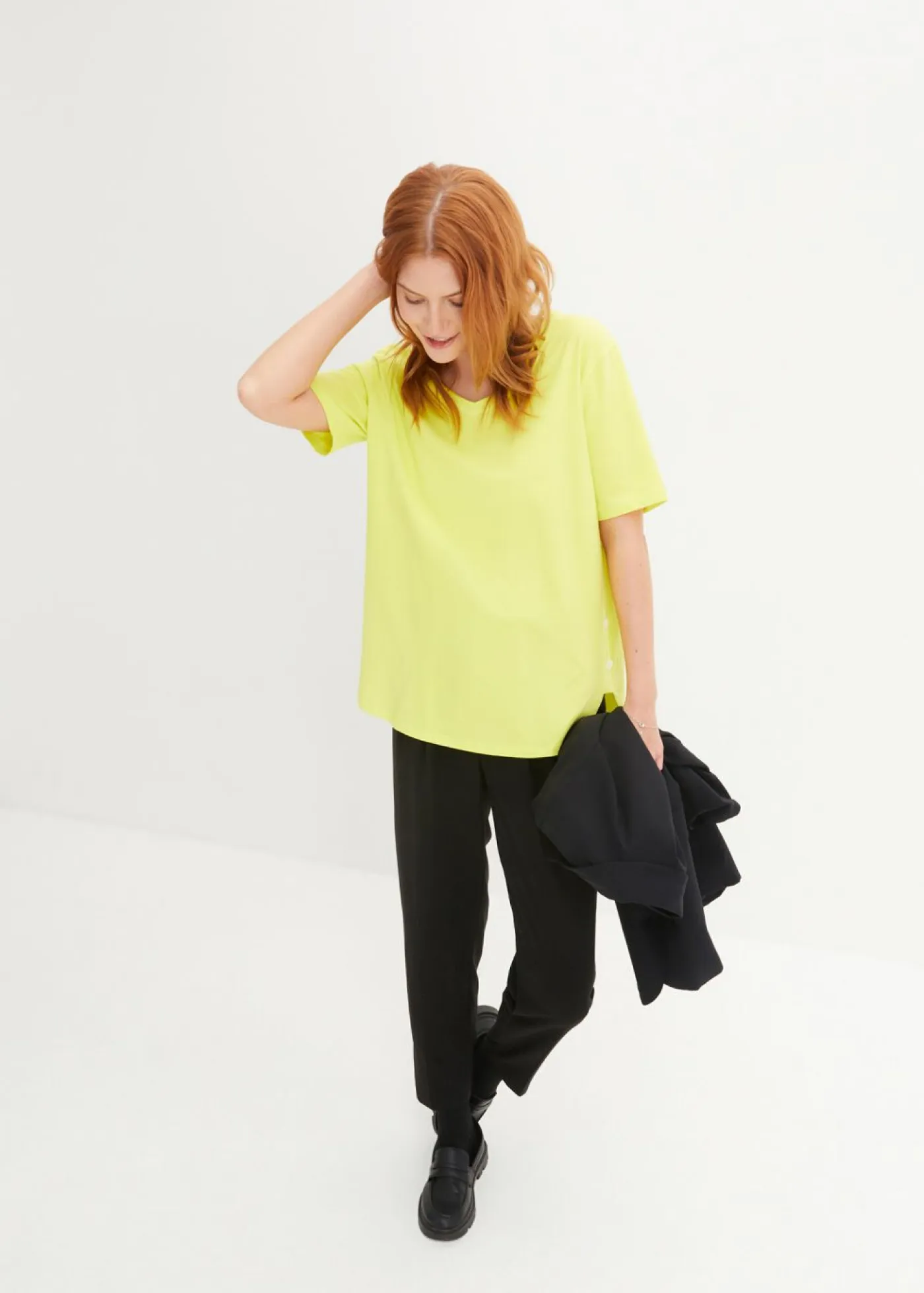 Mujer bonprix bonprix Camiseta ancha de algodón orgánico