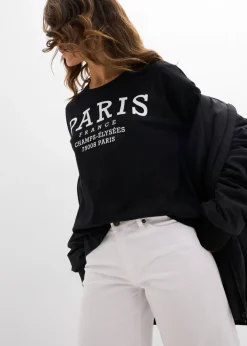 Mujer bonprix bonprix Camiseta ancha de algodón orgánico puro