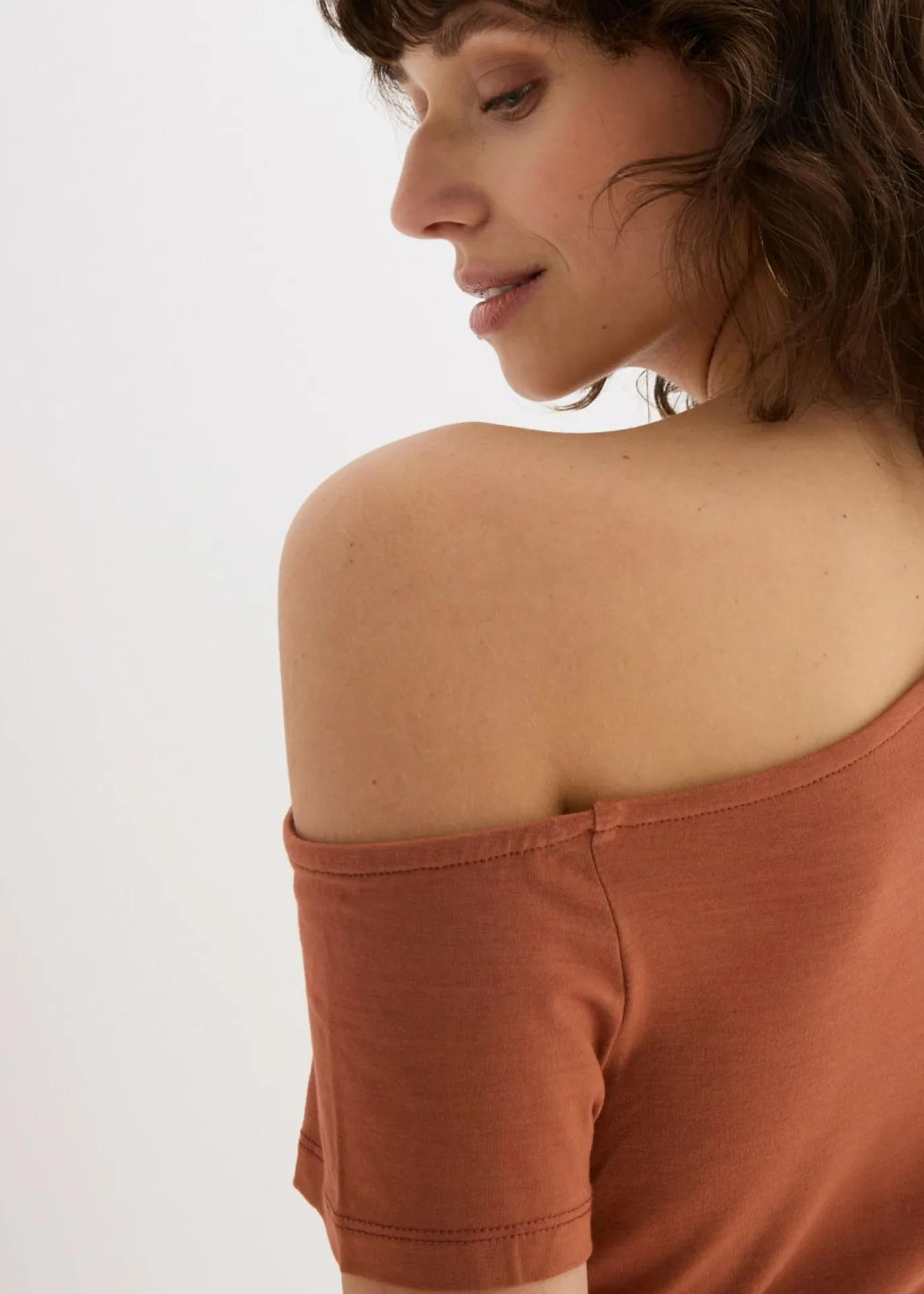 bonprix bonprix Camisetas>Camiseta asimétrica Coñac