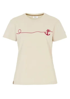 bonprix bonprix Camisetas>Camiseta bordada Gris guijarro estampado