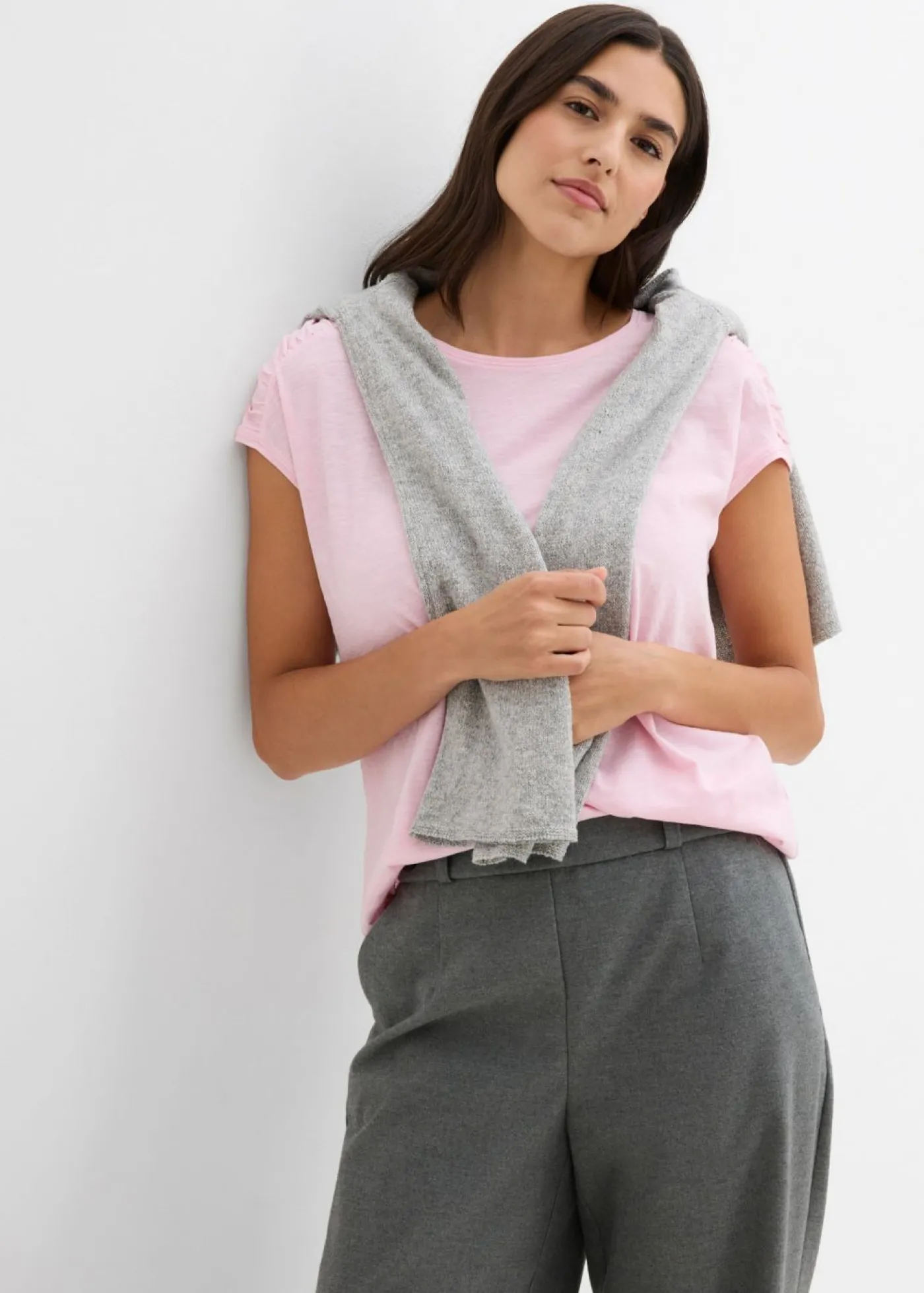 Mujer bonprix bonprix Camiseta boxy de manga corta