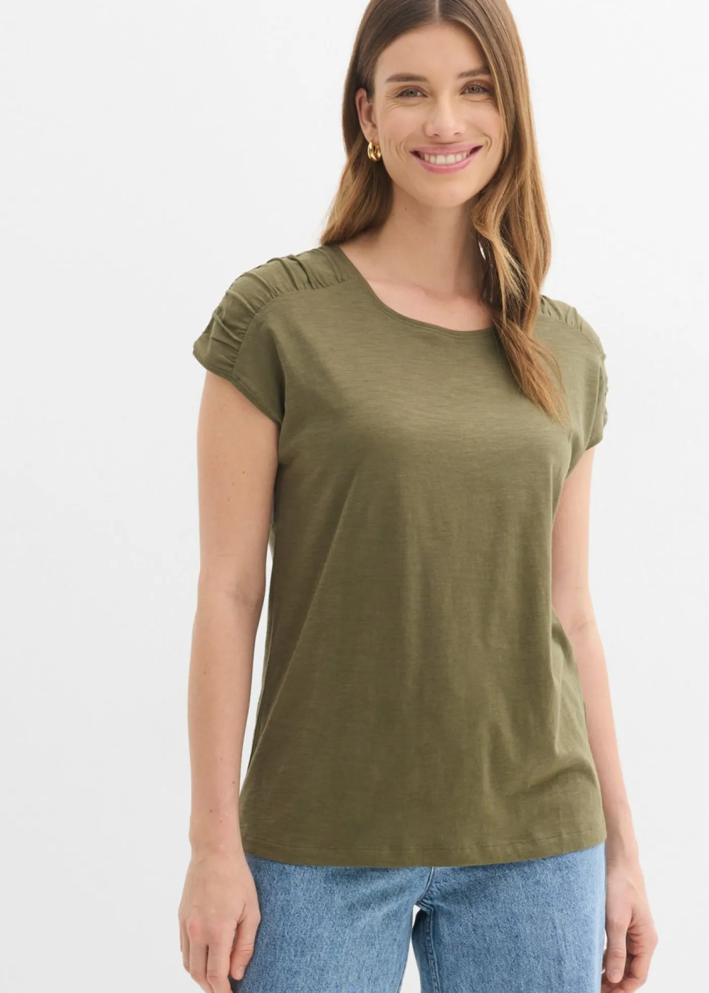 Mujer bonprix bonprix Camiseta boxy de manga corta