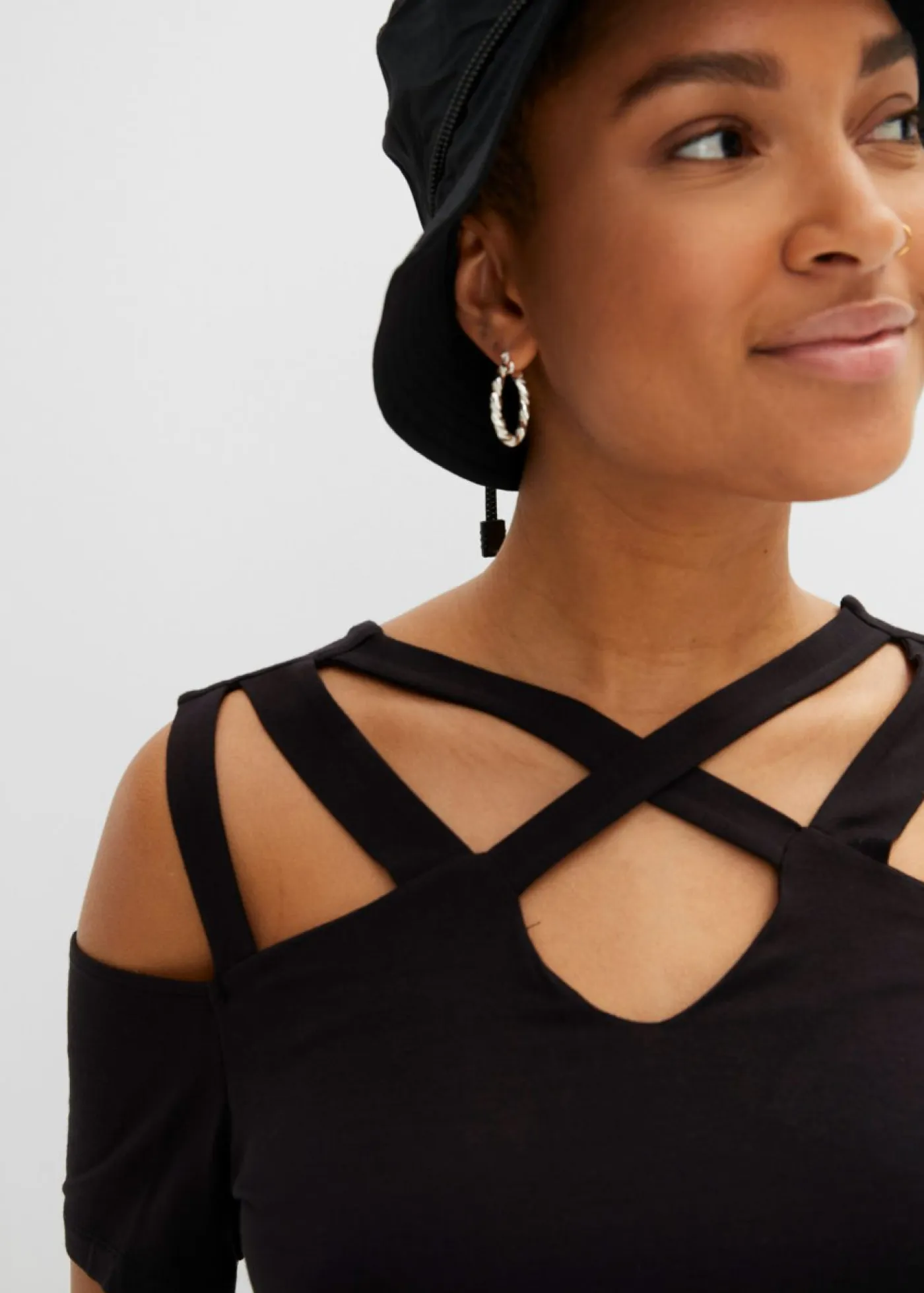 Mujer bonprix bonprix Camiseta con aberturas