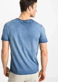 Hombre bonprix bonprix Camiseta con aspecto lavado y de algodón orgánico puro